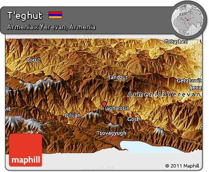 Physical Panoramic Map of T'eghut