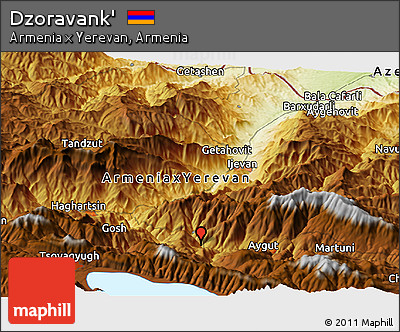 Physical Panoramic Map of Dzoravank'