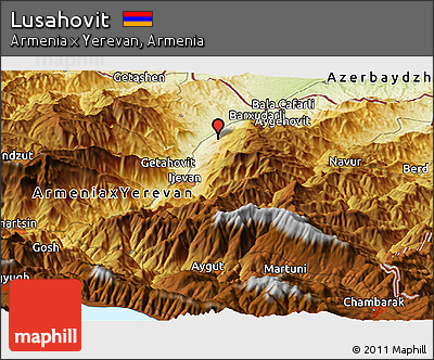 Physical Panoramic Map of Lusahovit