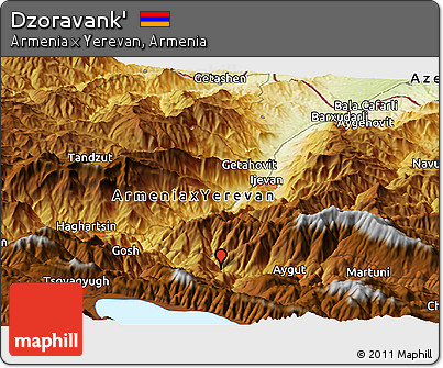 Physical Panoramic Map of Dzoravank'