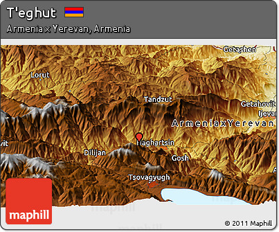 Physical Panoramic Map of T'eghut