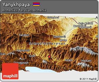Physical Panoramic Map of Yanykhpaya