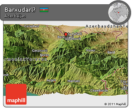 Satellite Panoramic Map of Barxudarlḯ