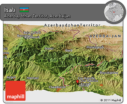 Satellite Panoramic Map of İsalı