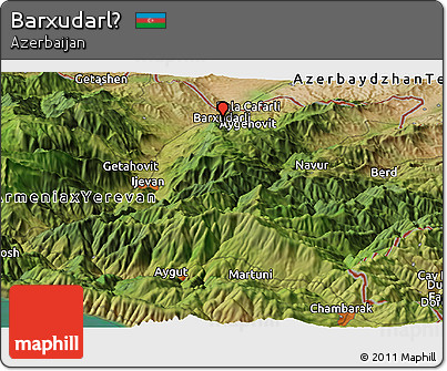 Satellite Panoramic Map of Barxudarlḯ