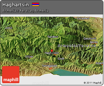 Satellite Panoramic Map of Haghartsin