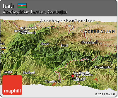 Satellite Panoramic Map of İsalı