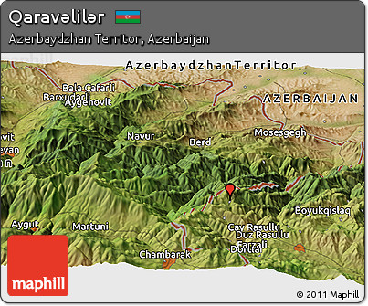 Satellite Panoramic Map of Qaravǝlilǝr