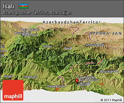 Satellite Panoramic Map of İsalı