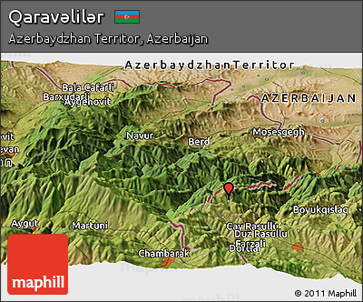 Satellite Panoramic Map of Qaravǝlilǝr