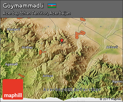 Satellite 3D Map of Göymǝmmǝdli