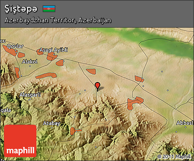 Satellite 3D Map of Şiştǝpǝ