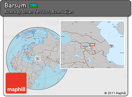 Gray Location Map of Barsum
