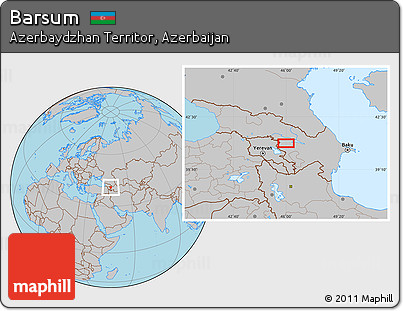 Gray Location Map of Barsum