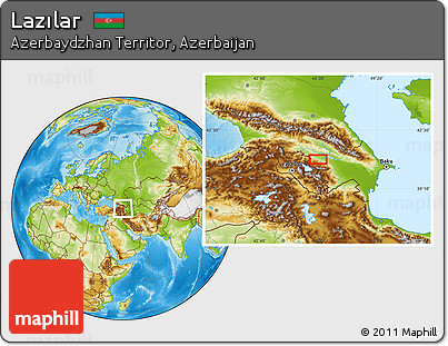Physical Location Map of Lazılar