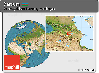Satellite Location Map of Barsum