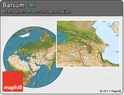 Satellite Location Map of Barsum