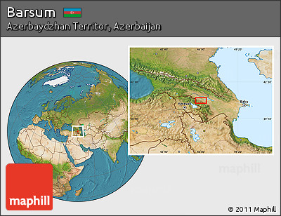 Satellite Location Map of Barsum