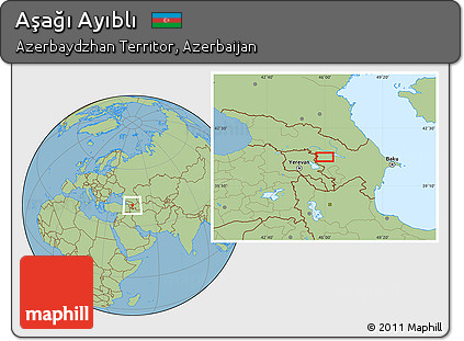 Savanna Style Location Map of Aşağı Ayıblı