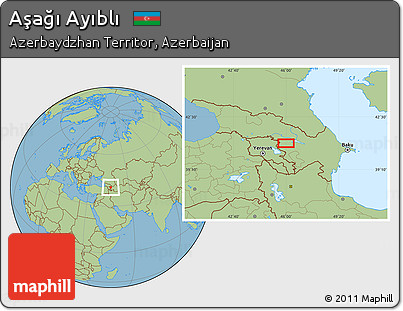 Savanna Style Location Map of Aşağı Ayıblı