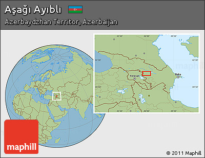Savanna Style Location Map of Aşağı Ayıblı