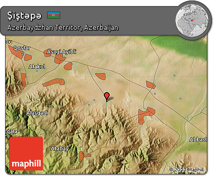 Satellite Map of Şiştǝpǝ