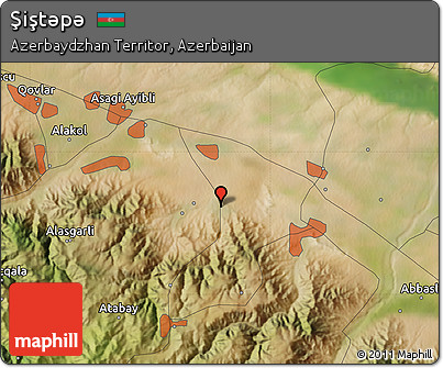 Satellite Map of Şiştǝpǝ