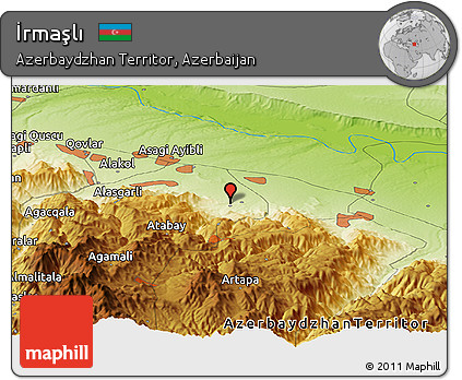 Physical Panoramic Map of İrmaşlı