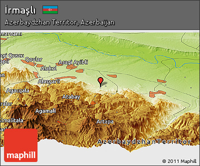 Physical Panoramic Map of İrmaşlı