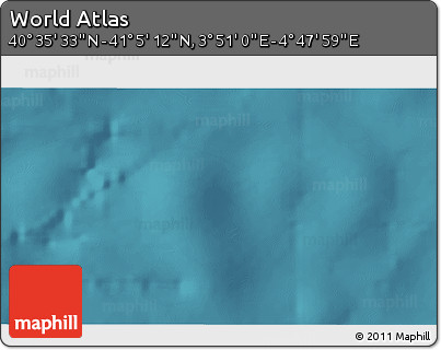 Satellite 3D Map of the Area around 40° 50' 23" N, 4° 19' 30" E