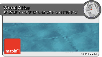 Satellite Panoramic Map of the Area around 40° 50' 23" N, 61° 58' 30" W