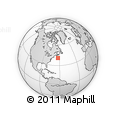 Outline Map of the Area around 40° 50' 23" N, 62° 49' 30" W, rectangular outline