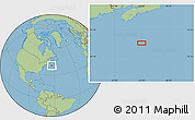 Savanna Style Location Map of the area around 40° 50' 23" N, 63° 40' 30" W