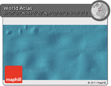 Satellite 3D Map of the Area around 40° 50' 23" N, 6° 1' 30" E