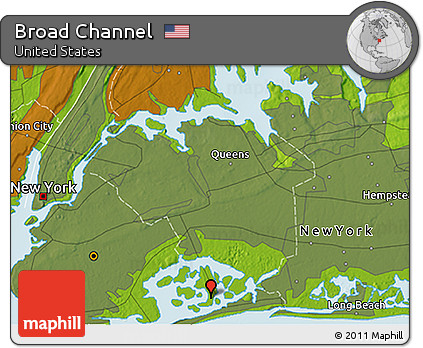 Physical 3D Map of Broad Channel