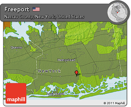 Physical 3D Map of Freeport