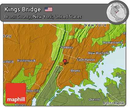 Physical 3D Map of Kings Bridge