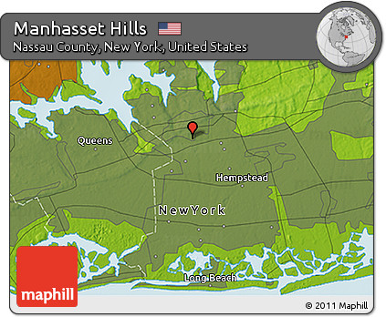 Physical 3D Map of Manhasset Hills