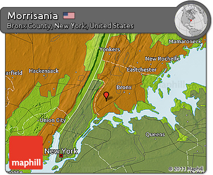 Physical 3D Map of Morrisania