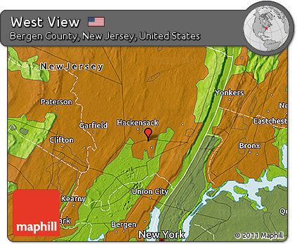 Physical 3D Map of West View