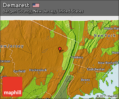 Physical 3D Map of Demarest