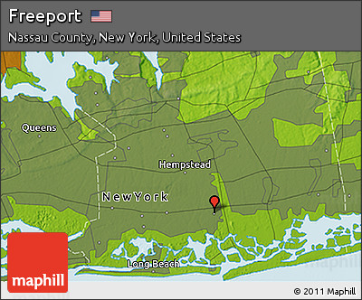 Physical 3D Map of Freeport