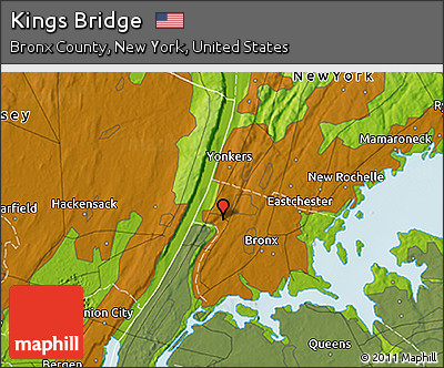 Physical 3D Map of Kings Bridge