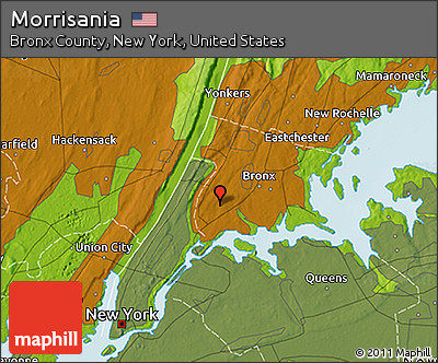 Physical 3D Map of Morrisania