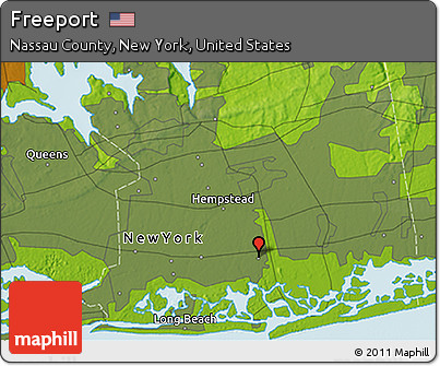Physical 3D Map of Freeport