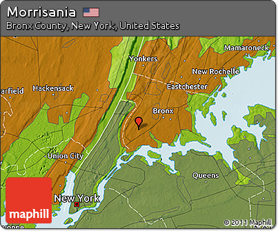 Physical 3D Map of Morrisania