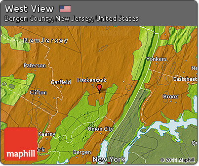Physical 3D Map of West View