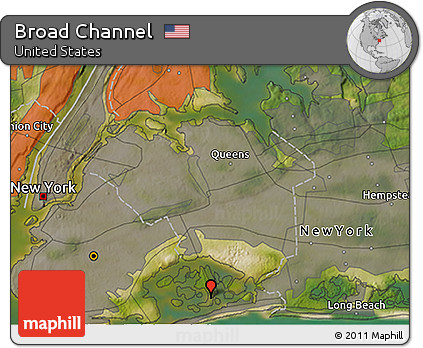 Satellite 3D Map of Broad Channel
