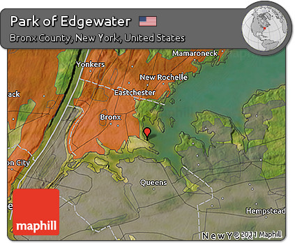 Satellite 3D Map of Park of Edgewater