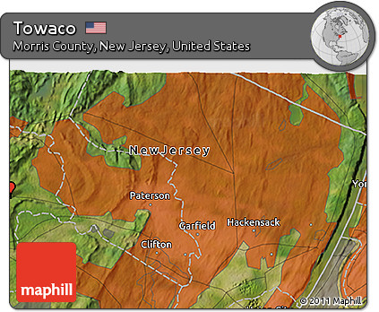Satellite 3D Map of Towaco